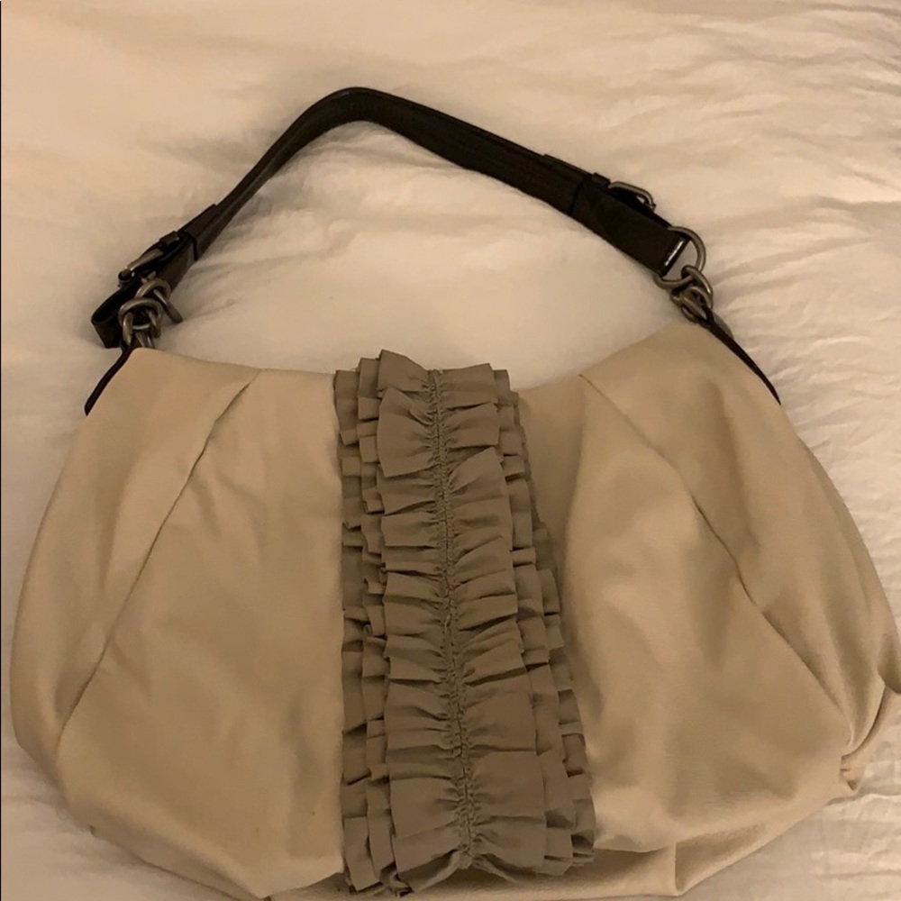 Vera Wang beige Hobo Bag